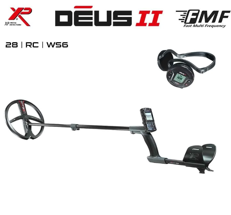 Deus 2 Dedektör - 28cm FMF Başlık, WS6 Kulaklık, Ana Kontrol Ünitesi